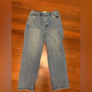 Abercrombie & Fitch Blue Straight Leg Jeans